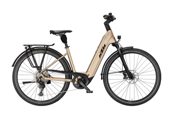 KTM MACINA TOUR PX 810 PLATIN BRONZE MATT 29" 2027 Elektromos Onroad Trekking Easy Entry Kerékpár - barna