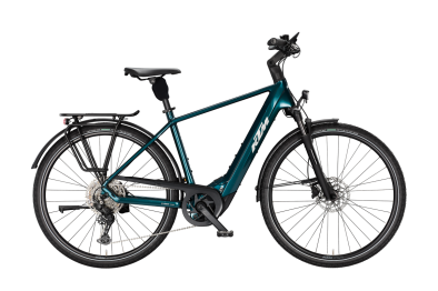 KTM MACINA TOUR PX 720-1 DARK SEA 29 2027 Elektromos Onroad Trekking Kerékpár - sötétzöld
