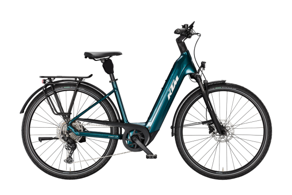 KTM MACINA TOUR PX 720-1 DARK SEA 29" 2027 Elektromos Onroad Trekking Easy Entry Kerékpár - sötétzöld
