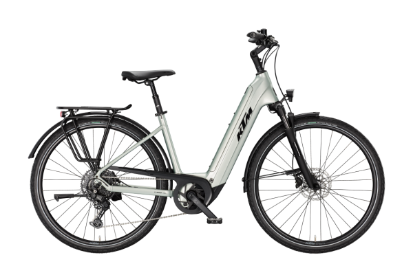 KTM MACINA TOUR PX 720-2 EMERALD GREY 29" 2027 Elektromos Onroad Trekking Easy Entry Kerékpár - szürke