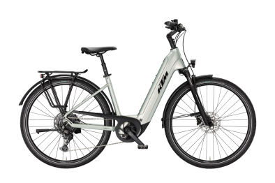 KTM MACINA TOUR PX 720-2 EMERALD GREY 29 2027 Elektromos Onroad Trekking Easy Entry Kerékpár - szürke
