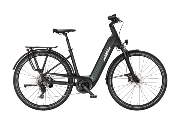 KTM MACINA TOUR P720 SMARAGD BLACK MATT 29" 2027 Elektromos Onroad Trekking Easy Entry Kerékpár - fekete
