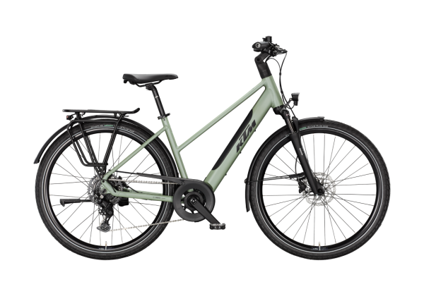 KTM MACINA JOY SAGE GREEN MATT 29" 2027 Elektromos Light Túra Trapeze Kerékpár - világoszöld