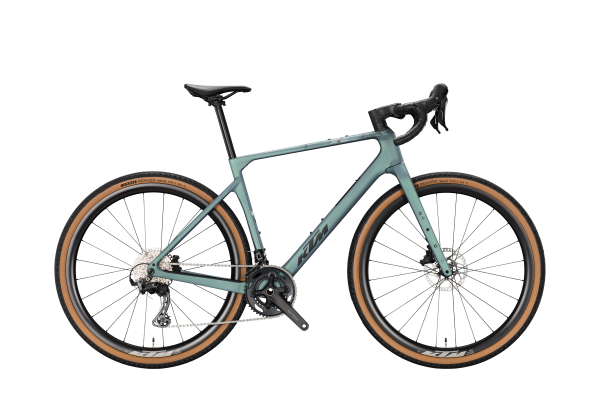 KTM GRAVELATOR ELITE 2x BRIGHT TEAL MATT 28" 2027 Gravel Kerékpár - szürke
