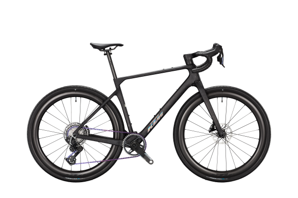 KTM GRAVELATOR SUPREME AXS PM PURPLE-STAINED CARBON MATT 28" 2027 Gravel Kerékpár - carbon