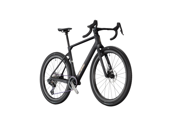 KTM GRAVELATOR SUPREME AXS PM PURPLE-STAINED CARBON MATT 28" 2027 Gravel Kerékpár - carbon