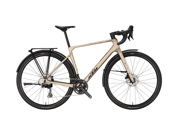 KTM GRAVELATOR PRO 2x LFC PLATIN BRONZE MATT 28" 2027 Gravel Kerékpár - barna