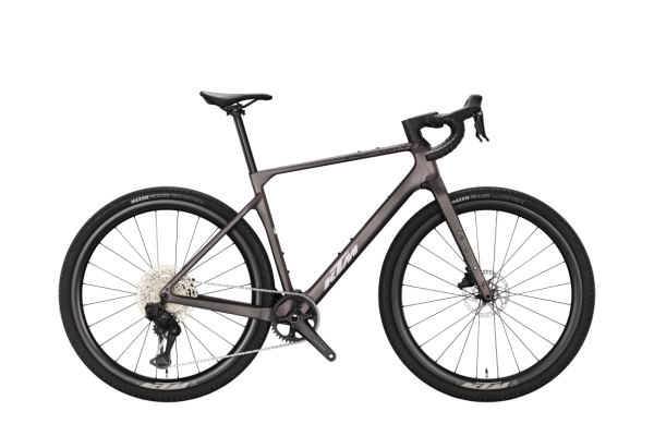 KTM GRAVELATOR ELITE Di2 PM PURPLE RAIN MATT 28" 2027 Gravel Kerékpár - szürke