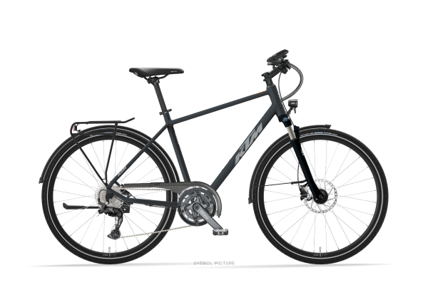 KTM LIFE 1964 BLACK MATT 28" 2027 Onroad Trekking Kerékpár - fekete