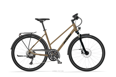 KTM LIFE CONQUEST PLATIN BRONZE MATT 28 2027 Onroad Trekking Trapeze Kerékpár - barna
