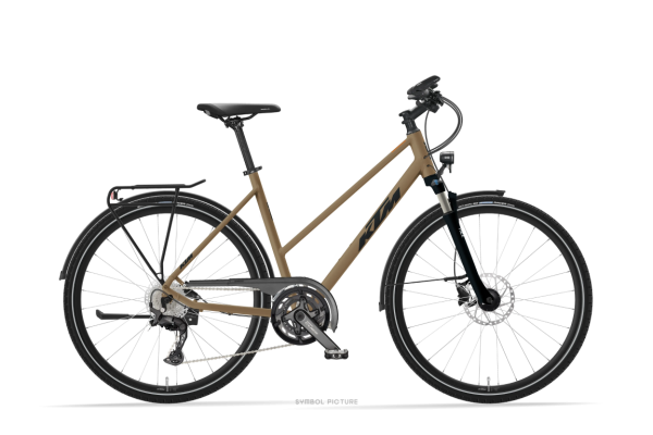 KTM LIFE CONQUEST PLATIN BRONZE MATT 28" 2027 Onroad Trekking Trapeze Kerékpár - barna
