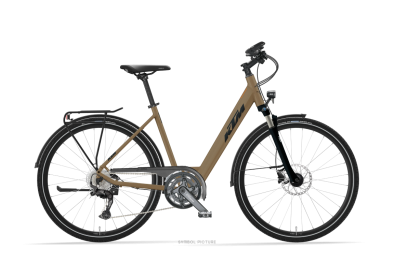 KTM LIFE CONQUEST PLATIN BRONZE MATT 28 2027 Onroad Trekking Easy Entry Kerékpár - barna
