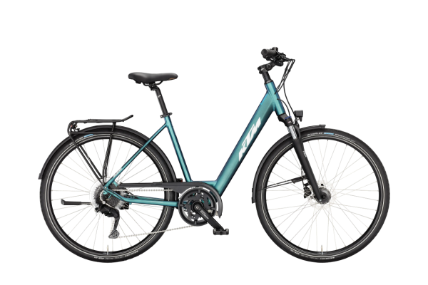 KTM LIFE SPACE GREEN PURPLE FLIP MATT 28" 2027 Onroad Trekking Easy Entry Kerékpár - zöld