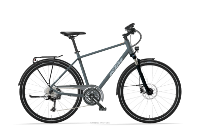 KTM LIFE RIDE BLUEGREY MATT 28 2027 Onroad Trekking Kerékpár - szürke