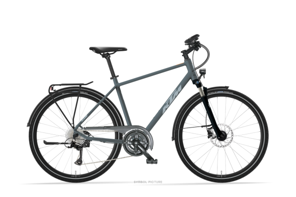 KTM LIFE RIDE BLUEGREY MATT 28" 2027 Onroad Trekking Kerékpár - szürke