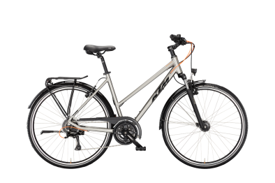 KTM LIFE JOY CORE GREY 28 2027 Onroad Trekking Trapeze Kerékpár - szürke