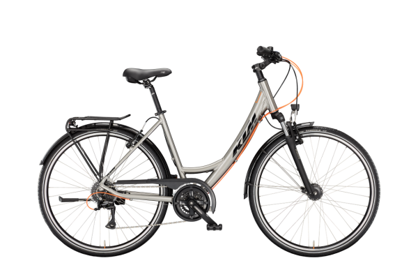 KTM LIFE JOY CORE GREY 28" 2027 Onroad Trekking Easy Entry Kerékpár - szürke