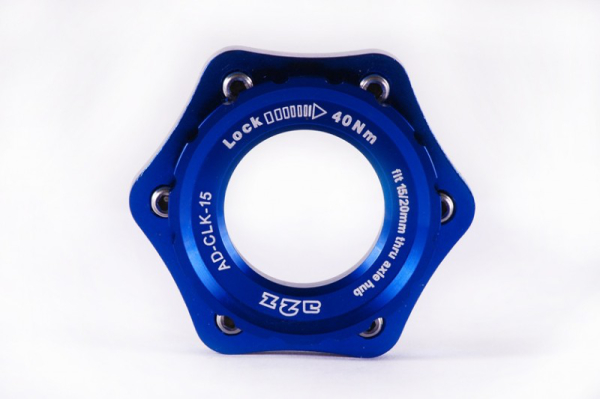 A2Z Centerlock Adapter 15/20 mm Center Lockról 6 Csavarosra Átalakító Adapter - kék