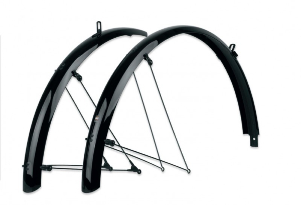 SKS Bluemels Basic Pálcás Kerékpár Sárvédő Fekete 65mm/28 - fekete