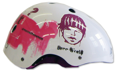 Lazer LA One-Trashy Kerékpár Sisak - fehér