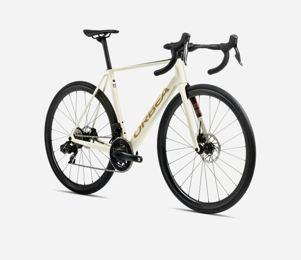 Orbea Orca M30i Országúti Kerékpár 2025 Ivory White-Burgundy (Gloss)-Vulcano (Matt) - fehér