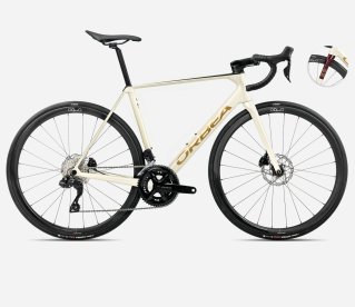 Orbea Orca M35i Országúti Kerékpár 2025 Ivory White-Burgundy (Gloss)-Vulcano (Matt) - fehér