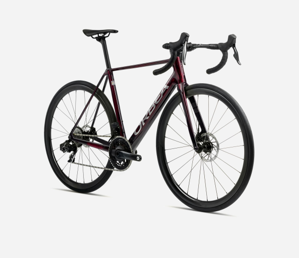 Orbea Orca M35i Országúti Kerékpár 2025 Wine Red Carbon View-Titanium (Gloss) - piros