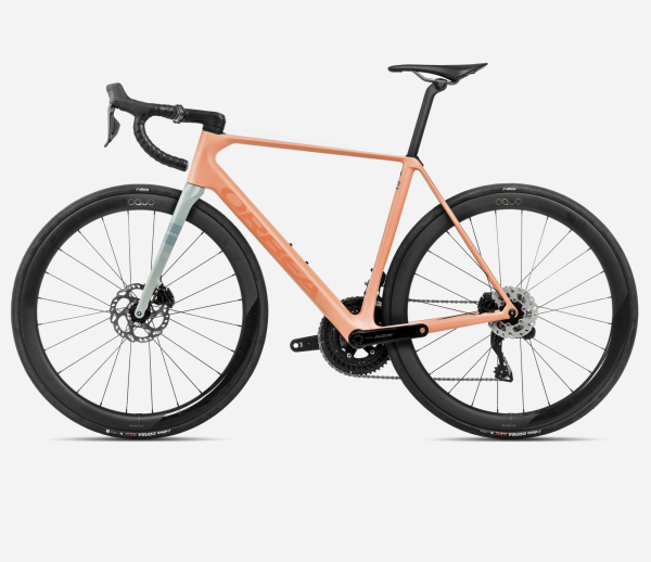 Orbea Orca M30iLTD PWR Országúti Kerékpár 2025 Orange Cloud (Matt) - Stone Blue (Matt-Gloss) - narancssárga