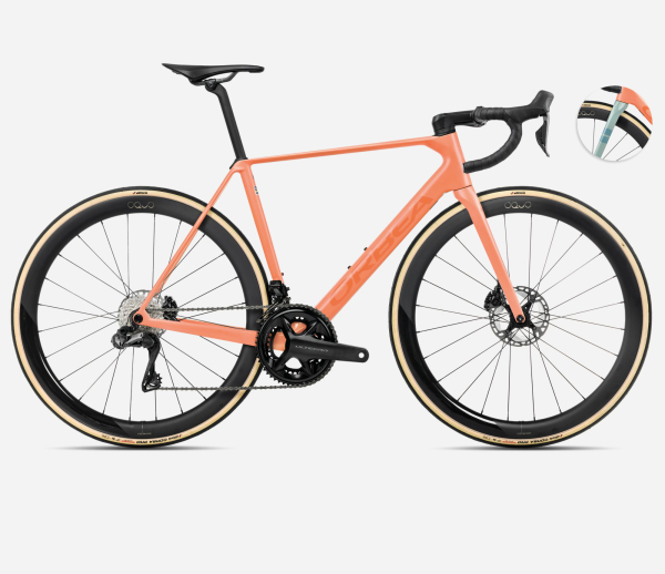 Orbea Orca M20iLTD Országúti Kerékpár 2025 Orange Cloud (Matt) - Stone Blue (Matt-Gloss) - narancssárga