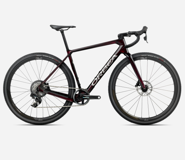 Orbea Terra M21eTeam 1X Gravel Kerékpár - 2025 Wine Red Carbon View (Gloss) - piros