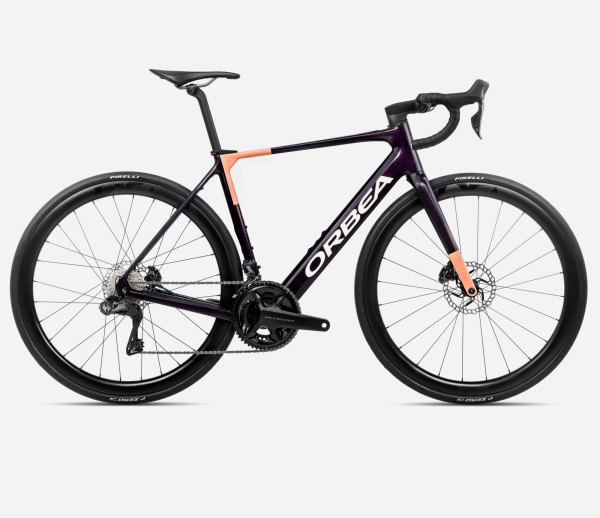 Orbea Gain M20i 353 Wh Elektromos Endurance Országúti Kerékpár 2025 Fantasy Purple Carbon View (Gloss) - Orange Cloud (Matt) - lila