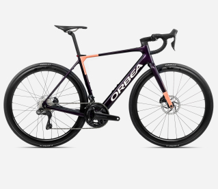 Orbea Gain M20i 353 Wh Elektromos Endurance Országúti Kerékpár 2025 Fantasy Purple Carbon View (Gloss) - Orange Cloud (Matt) - lila