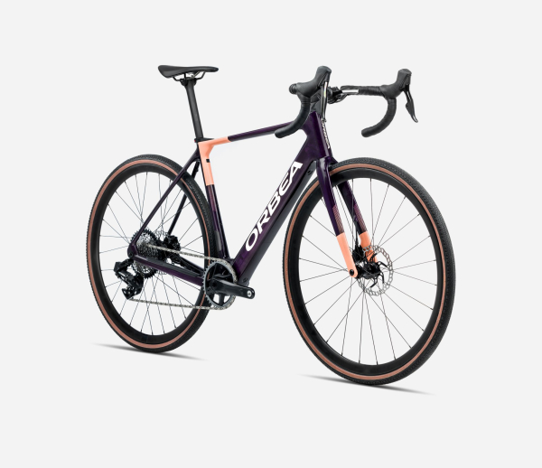 Orbea Gain M20i 353 Wh Elektromos Endurance Országúti Kerékpár 2025 Fantasy Purple Carbon View (Gloss) - Orange Cloud (Matt) - lila