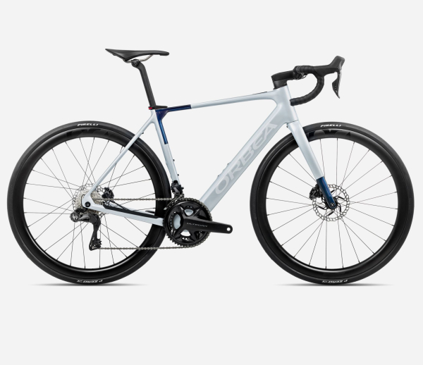 Orbea Gain M20i 353 Wh Elektromos Endurance Országúti Kerékpár 2025 Halo Silver (Matt) - Blue Carbon View (Gloss) - ezüst