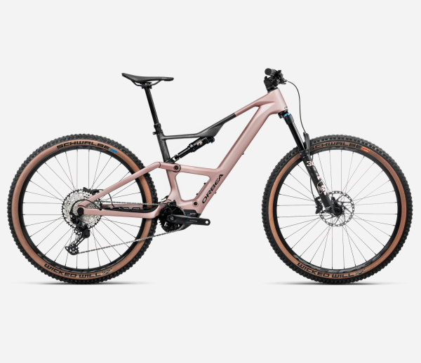 Orbea RISE SL M20 420W Elektromos Fully MTB Kerékpár - Desert Rose - Carbon Raw (Matt) - rózsaszín
