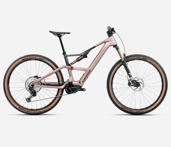 Orbea RISE SL M10 420W Elektromos Fully MTB Kerékpár - Desert Rose - Carbon Raw (Matt) - rózsaszín