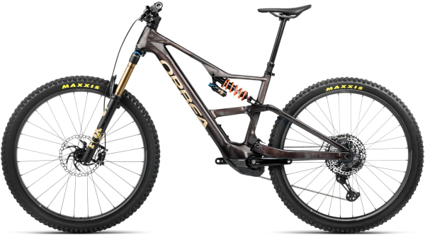 Orbea RISE LT M-TEAM 420W Elektromos Fully MTB Kerékpár - Cosmic Carbon View - Golden Sand (Gloss) - carbon