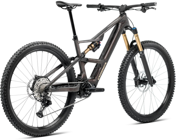 Orbea RISE LT M-TEAM 420W Elektromos Fully MTB Kerékpár - Cosmic Carbon View - Golden Sand (Gloss) - carbon