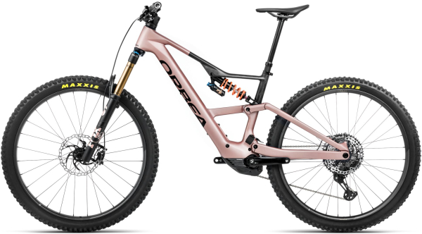 Orbea RISE LT M-TEAM 420W Elektromos Fully MTB Kerékpár - Desert Rose - Carbon Raw (Matt) - rózsaszín
