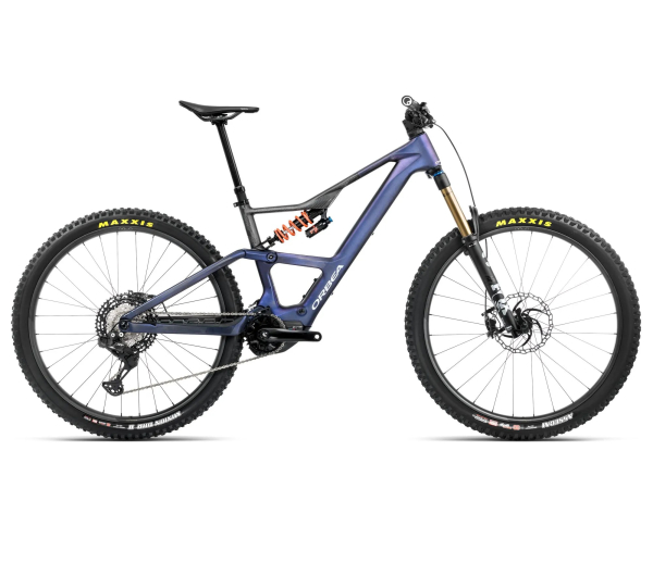 Orbea RISE LT M-TEAM 420W Elektromos Fully MTB Kerékpár - Tanzanite Carbon View - Carbon Raw (Matt) - zöld
