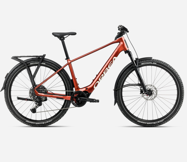 Orbea Kemen Adv 20 29" 630 Wh Urban All Terrain Elektromos Trekking Kerékpár 2025 Mars Red - Ivory White (Gloss) - piros