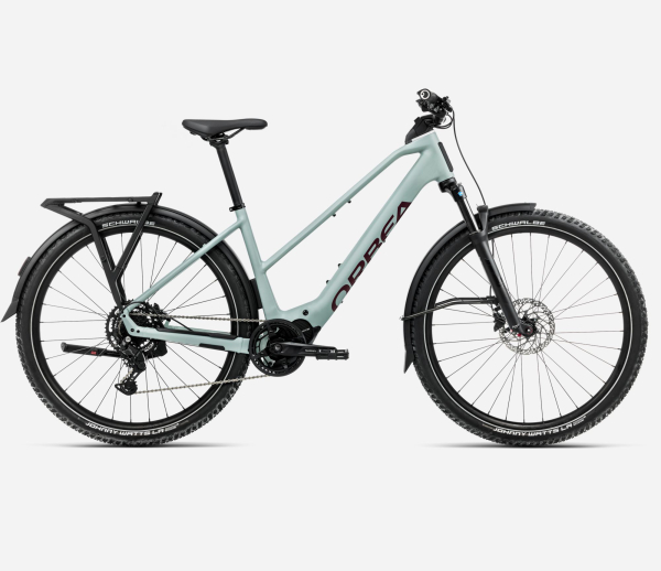 Orbea Kemen Adv 30 MID 29" 540 Wh Urban All Terrain Elektromos Trekking Kerékpár 2025 Blue Stone (Matt) - Brugundy (Gloss) - kék