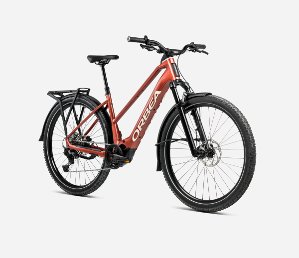 Orbea Kemen Adv 20 MID 29" 630 Wh Urban All Terrain Elektromos Trekking Kerékpár 2025 Mars Red - Ivory White (Gloss) - piros