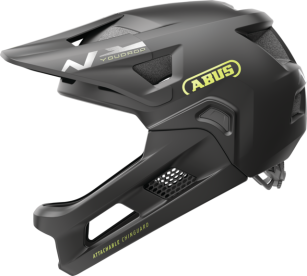 Abus Youdrop Full Face Gyerek Kerékpár Sisak Velvet Black - fekete