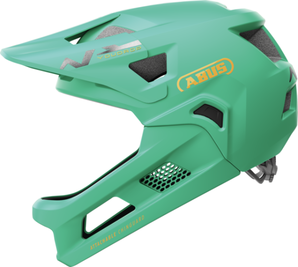 Abus Youdrop Full Face Gyerek Kerékpár Sisak Salvia Green - zöld