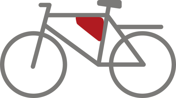 Abus ST 2250 Oryde Kerékpár Váztáska - fekete