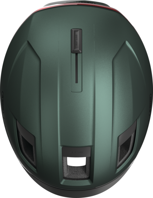 Abus Hyp-E Ace Városi Kerékpáros sisak Beépített LED Világítással - Jungle Green