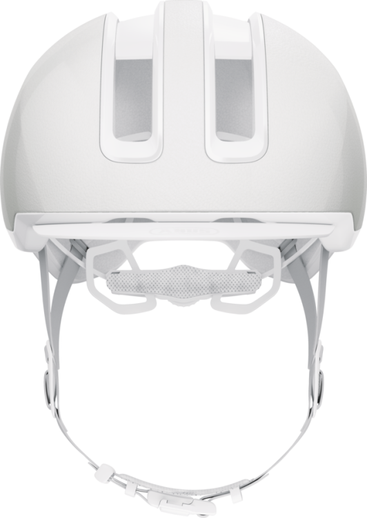 Abus Hud-Y In-Mold Városi Kerékpáros sisak Beépített LED Világítással - Pure White