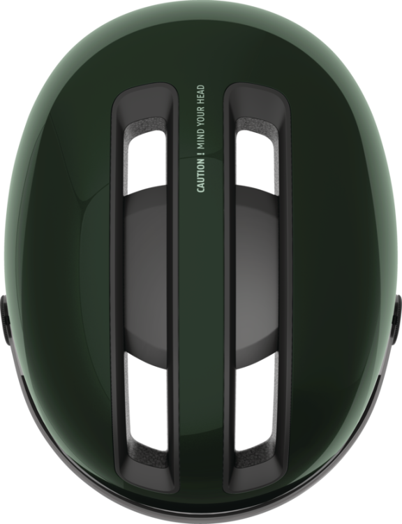 Abus Hud-Y Ace In-Mold Városi Kerékpáros sisak Beépített Átlátszó Kerékpár Szemüveggel és LED Világítással - Pure Mint