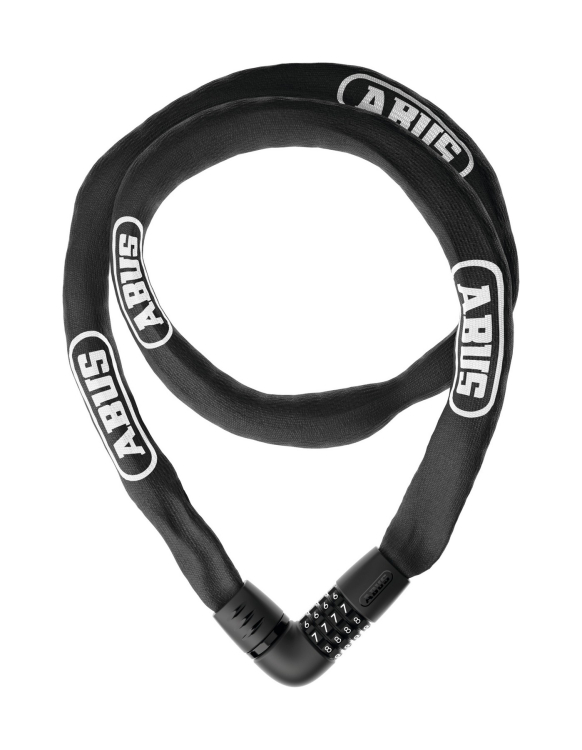 Abus láncos kerékpár lakat Számzárral Tresor 6806C/85, fekete (6mm)